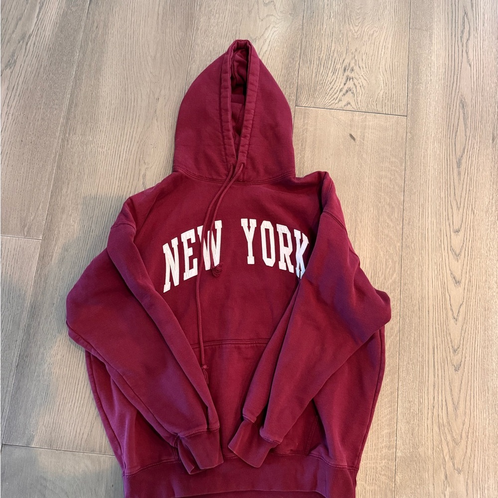 Brandy Melville Burgundy Hoodie